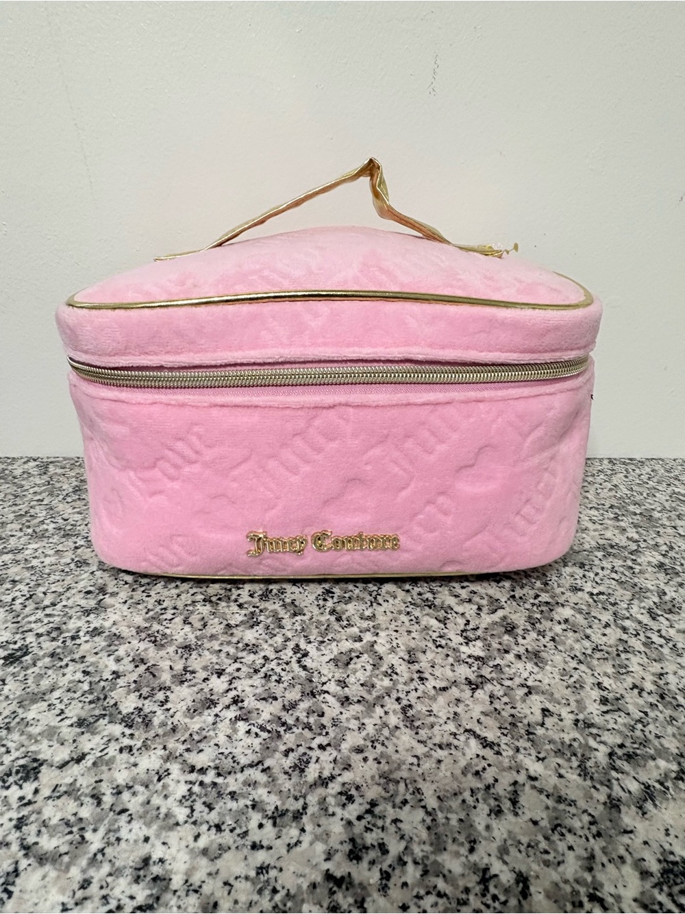 Juicy Couture Pink Makeup Bag Cosmetics Organizer